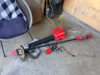 craftsman blower and string trimmer kit used