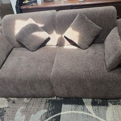 Aurora Power Sofa Bed, Dark Brown Chenille Fabric Color