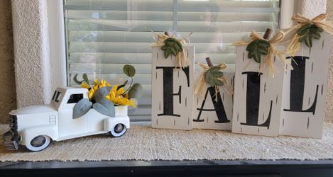 Fall Farmhouse Decor Set with Truck