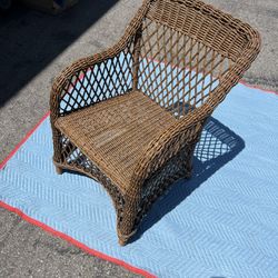 Mid century Rattan Porch Chair