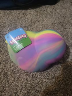 Rainbow Squeezy Duck