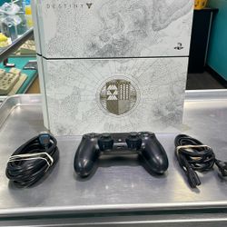 Sony PlayStation 4 Destiny: The Taken King Console With DualShock Controller & Cables Tested Great Condition 