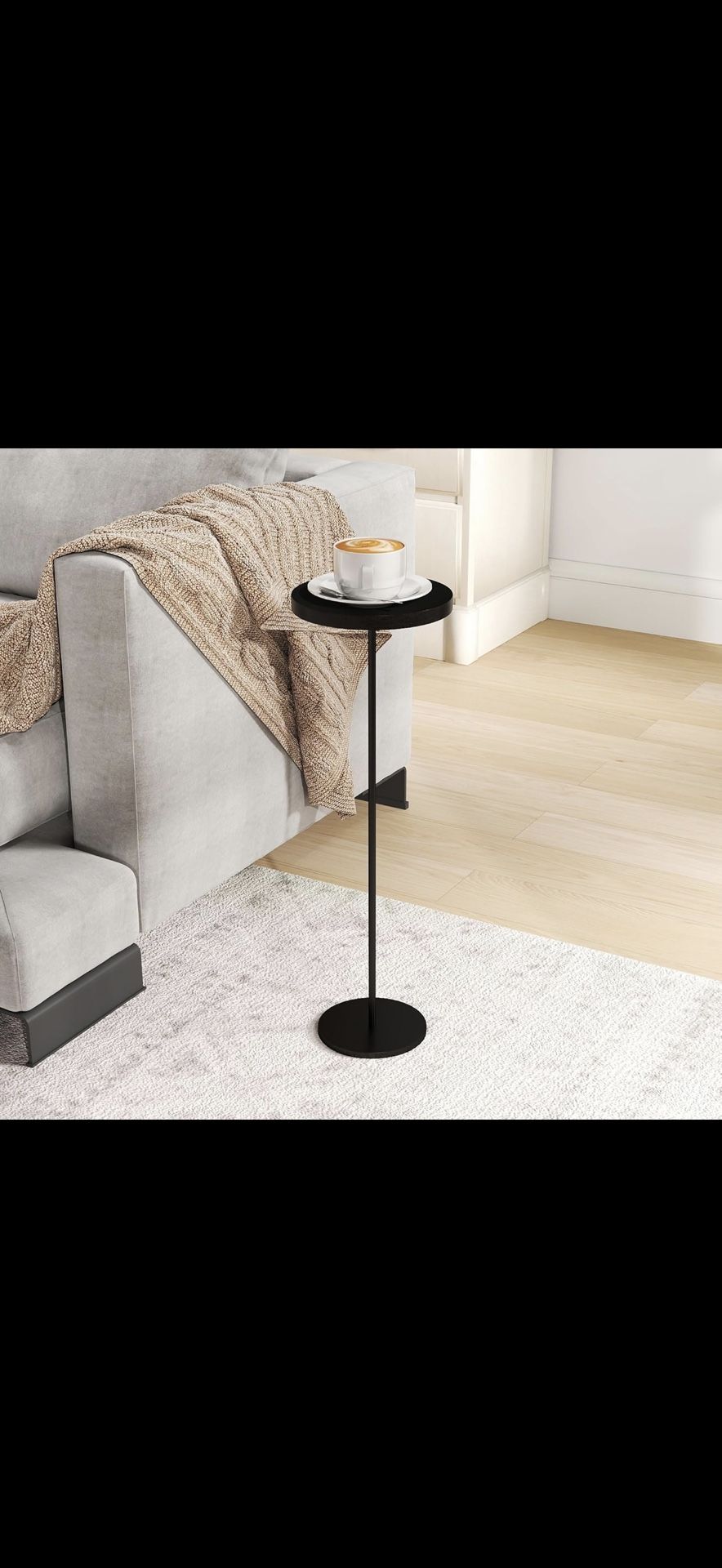 Modern Black Martini Side Table (Set of 2)