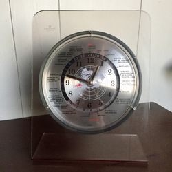 Lord King Quartz World Analog Clock Vintage