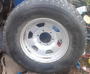 One Bridgestone Tire W 6 Lug Rim