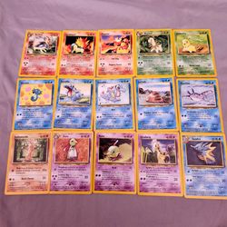 Vintage Pokemon Neo Genesis Cards