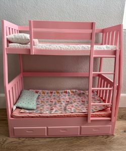 Our generation doll pink bunk bed
