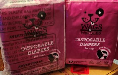 Wags & Wiggles -Small dog diapers 2 pack