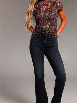 Buckle High-Rise Flare Jeans