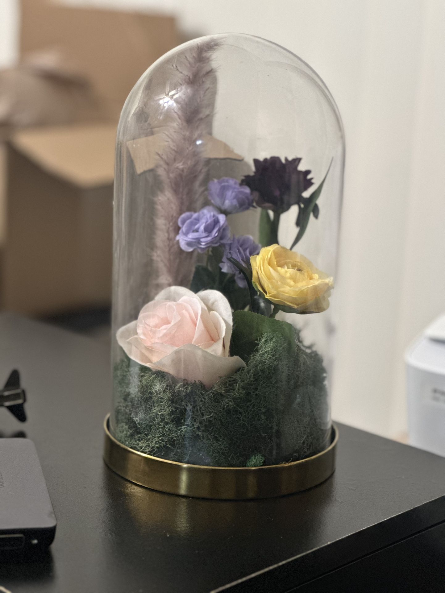 Glass Dome Vase Centerpiece