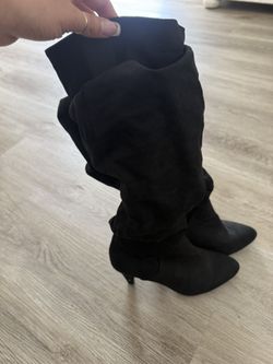 Black And Grey Boots