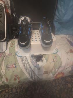 Kids Led Roller Skate Shoes With Wheel Light Up Roller Shoes Size 4