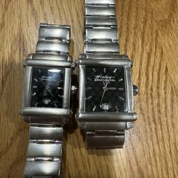 Harley-Davidson Men’s & Women’s Stainless Steel Wristwatches – Matching Set