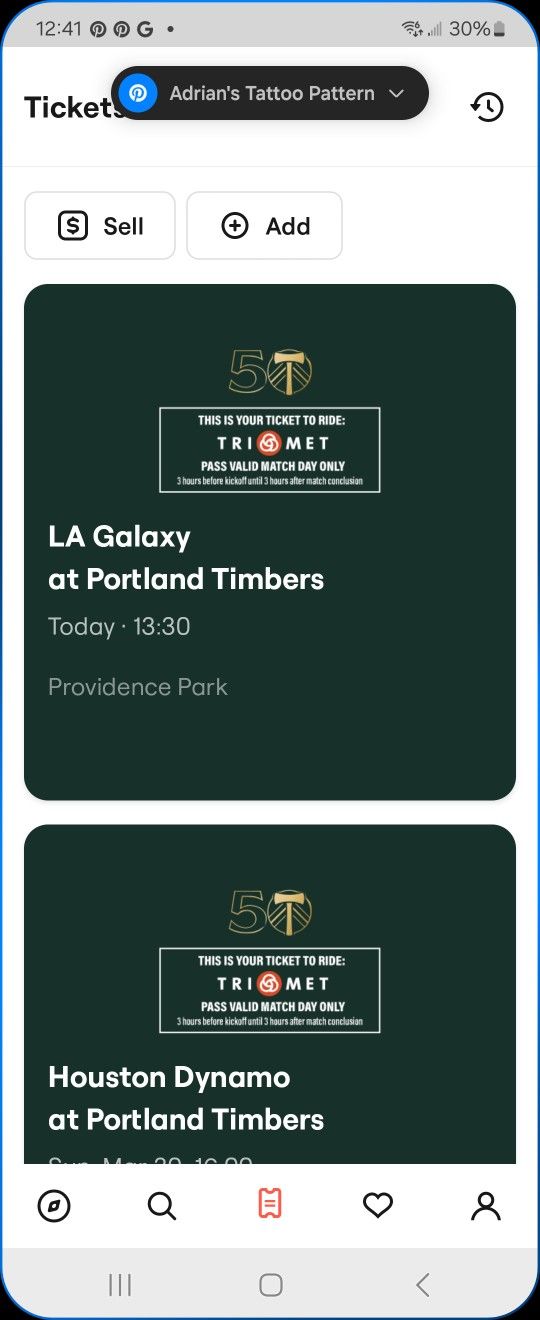Timbers Tickets 🎟