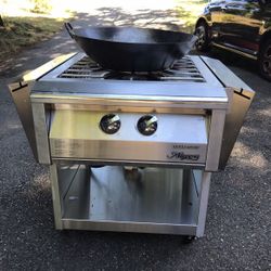 Alfresco VersaPower Gas Cooktop On Cart, 400 To 65,000 BTUs