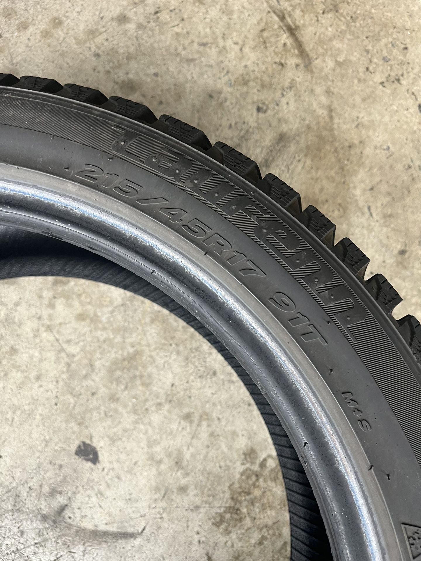 215/45/17 Snow Tires