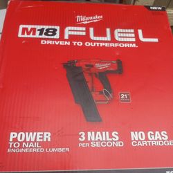 Milwaukee Nail Gun  18 Volts (Tool Only)