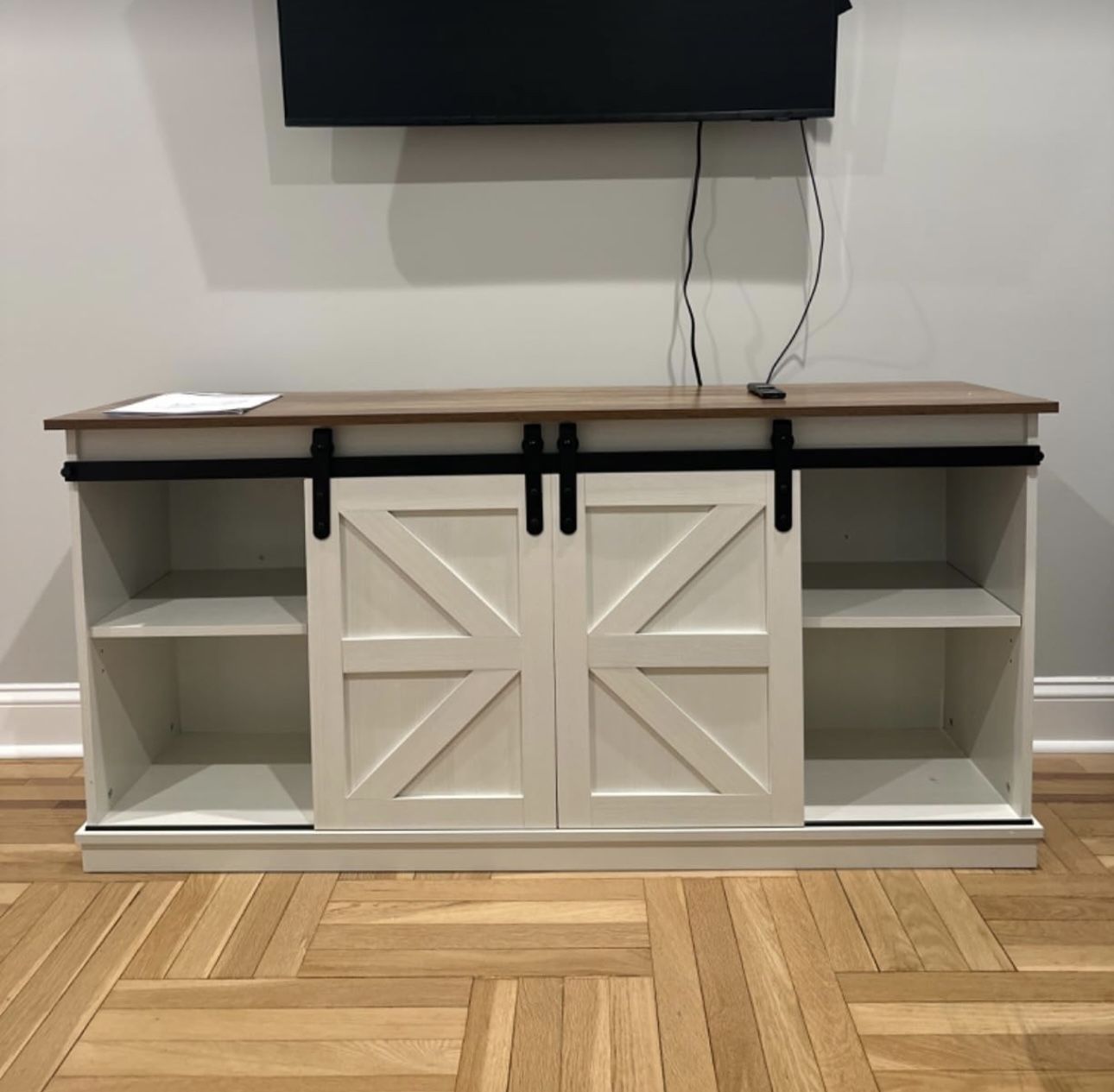 Farm style tv stand