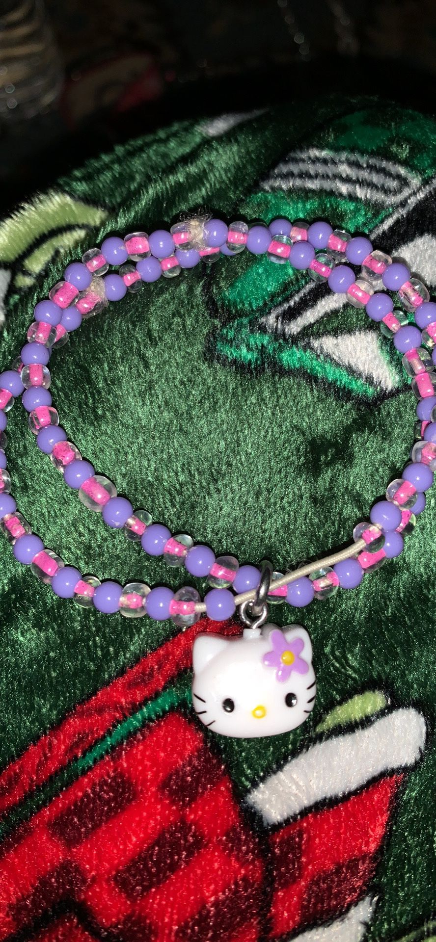 Hello Kitty Necklace And Bracelet Set 