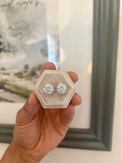 1ct Moissanite Earrings Pure 925 Sterling Silver (No Tarnish! VVS! ✨ )