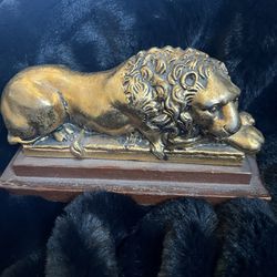 RARE Antique Lion Paperweight- Solid And Heavy