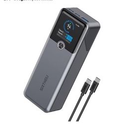 Laptop Power Bank, 20000mAh 3-Ports Portable Charger with 140W Fast Charging, Smart Display, for Outdoor, Compatible with iPhone 16/15/14 Series, Sams