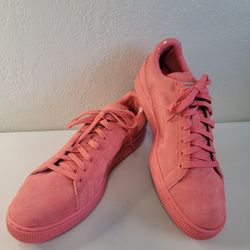 PUMA SUEDE CLASSIC MONO REPTILE (PORCELAIN ROSE) Size US 12