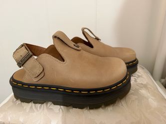 Dr. Martens Leather Slingback Platform Mules