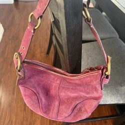 Vintage Coach Soho Suede Y2K Hobo Bag - Authentic