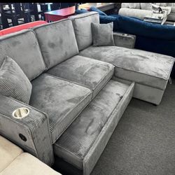 Corduroy Sofa Bed New In Box / No Showroom Display 