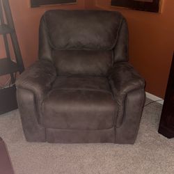 Grey Electric Reclining Chair 