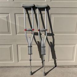 Walgreens Universal Adjustable Crutches (like new)