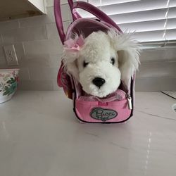 Toy Puppy With Carrier 