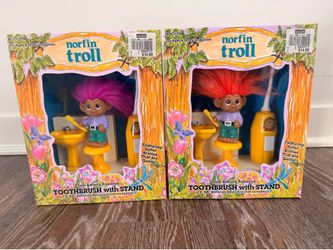 2 Norfin Troll Dolls Collectible