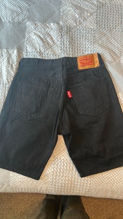 Levi’s 501 black denim shorts