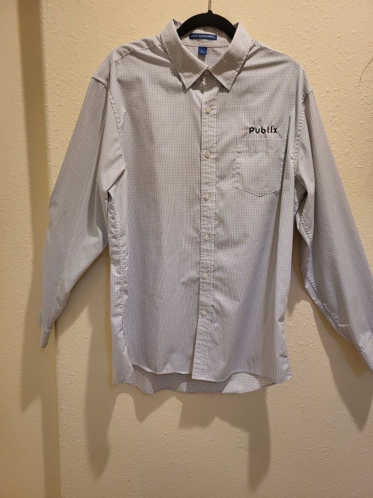 PUBLIX LONG SLEEVE DRESS SHIRT - LIKE NEW!!