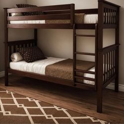 🔥BUNK BED WITH MATTRESS INCLUDED 🔥 DELIVERY AVAILABLE FOR $40🔥