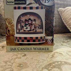 Snowman Jar Candle Warmer 