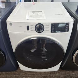 7.8 cu. ft. Smart Front Load Electric Dryer in White with Sanitize Cycle, ENERGY STAR