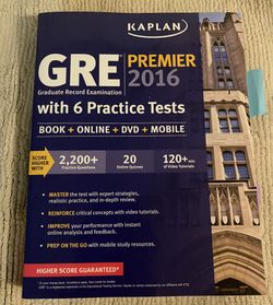 GRE Book Premier Kaplan Like New