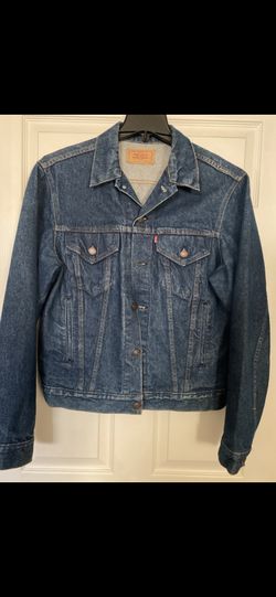 VINTAGE LEVI’S  CLASSIC MENS TRUCKER STYLING DENIM BLUE JEAN JACKET MEN’S 44L