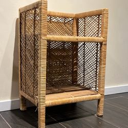 Rattan Wicker Bedside Table / End Table