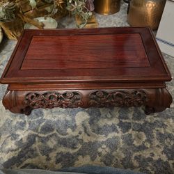 Antique 10x17 rosewood Chinese stand