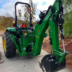 John Deere Tractor + Backhoe