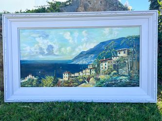 Beautiful Oil on canvas Coastal Painting