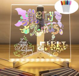 LED Note Board with Colors (Glowing Acrylic Dry Erase Board with Light)