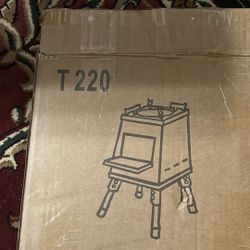 Wood-burning stove for campsites