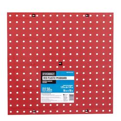 Red Plastic Pegboards 