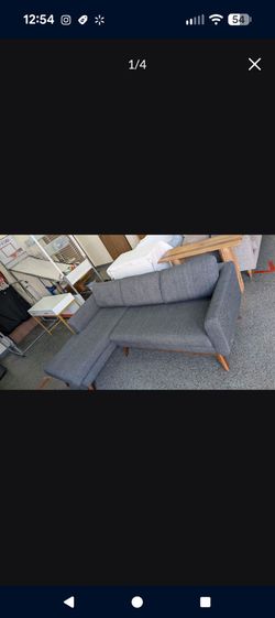 Beautiful clean sofa company sectional dark gray. Excellent condition like new. No pets.