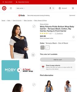 Moby baby wrap